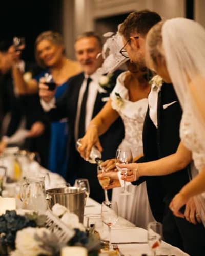 Decorated Wedding Reception Tables at Comis Hotel Weddings Isle of Man